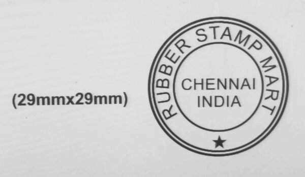 PRE INK STAMP ROYAL MARK 29 MM X 29 MM (ROUND) RSM 102 - Image 3